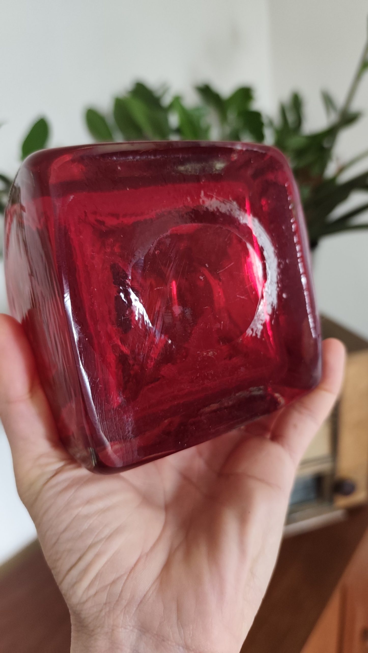 Soliflore verre rouge – Image 4