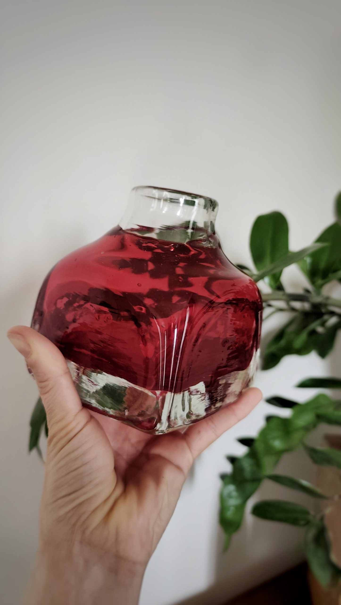 Soliflore verre rouge – Image 3