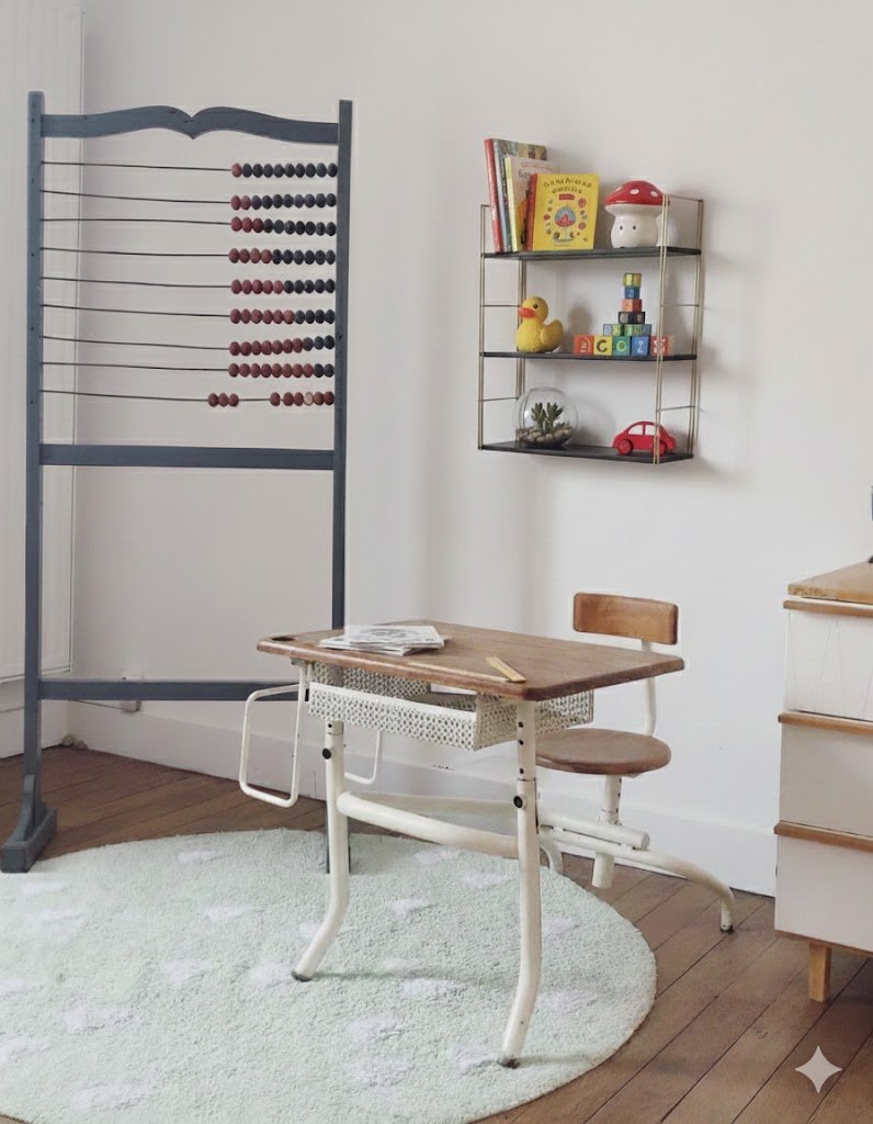 Étagère string années 60, noire