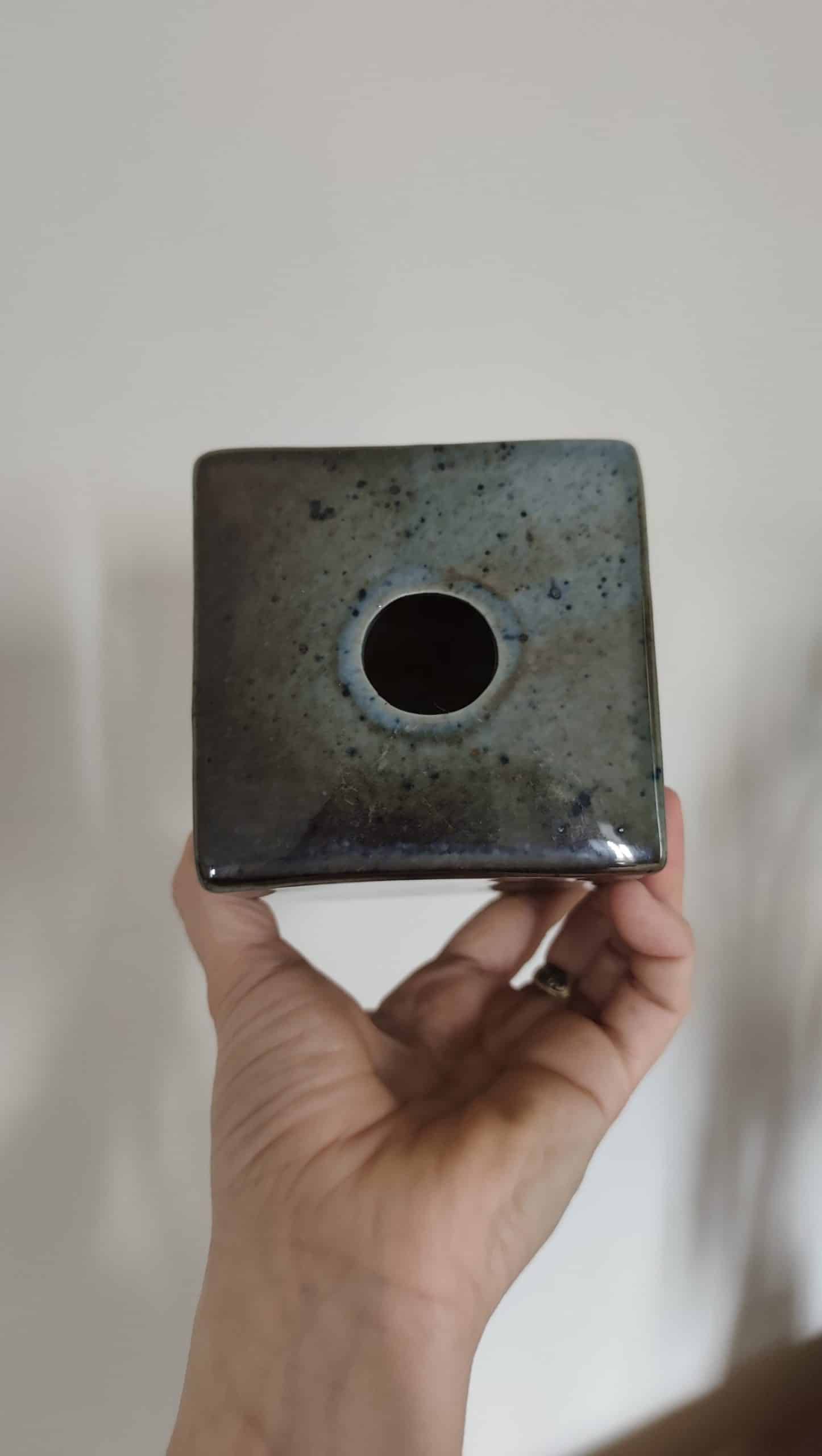 Vase cubique vintage Virebent – Image 3