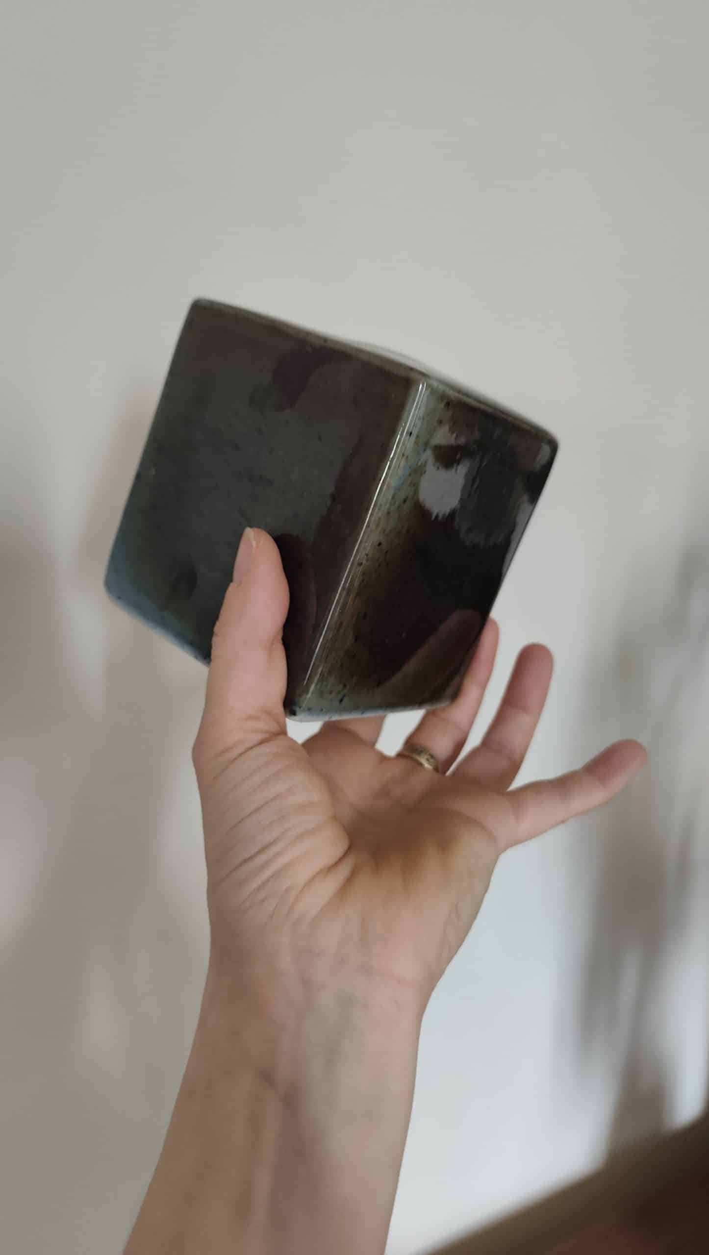 Vase cubique vintage Virebent – Image 5