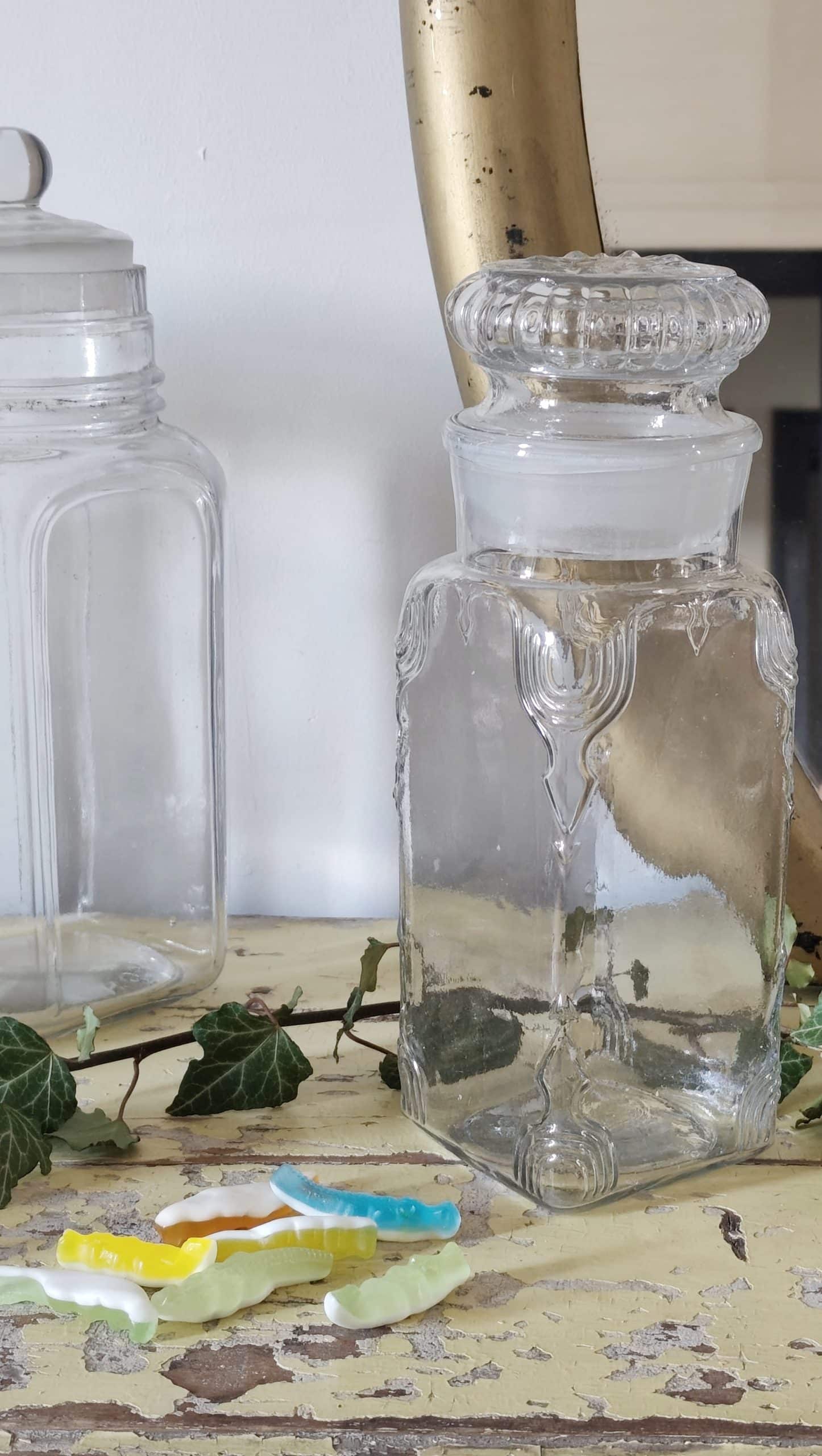 Ancien bocal à confiserie en verre – Image 6