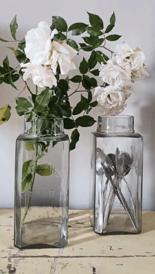 Ancien bocal à confiseries en verre Prosper et David – Image 2