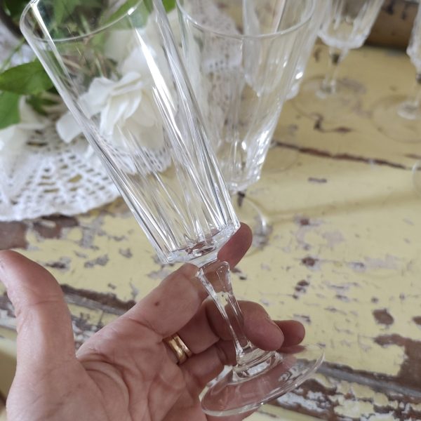 Lot de 8 coupes à champagne en cristal - Versailles