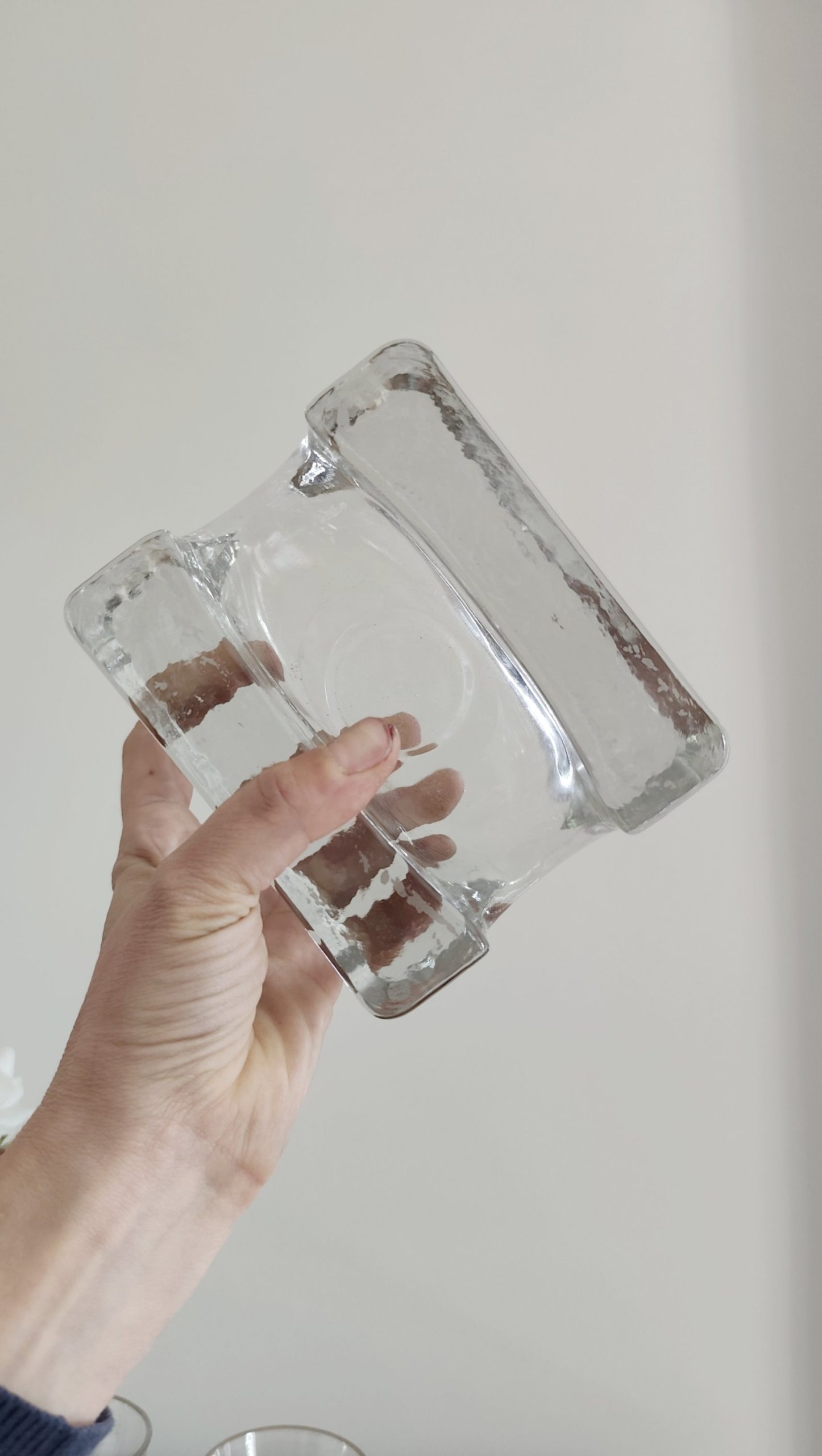 Ancien bougeoir scandinave verre épais – Image 5