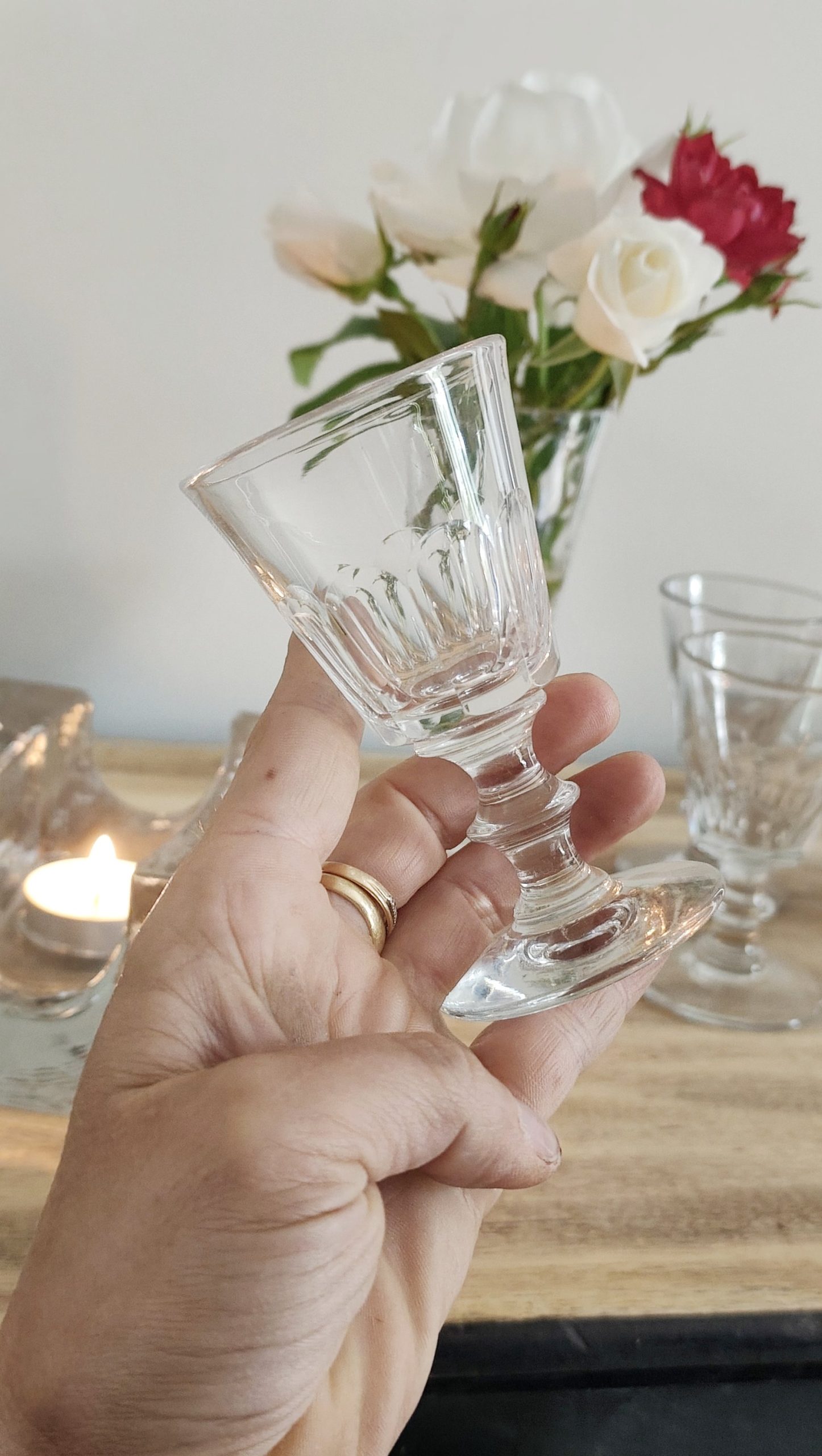 Lot de 6 verres à porto "Caton" en cristal fort, 19e siècle - Baccarat St Louis – Image 3