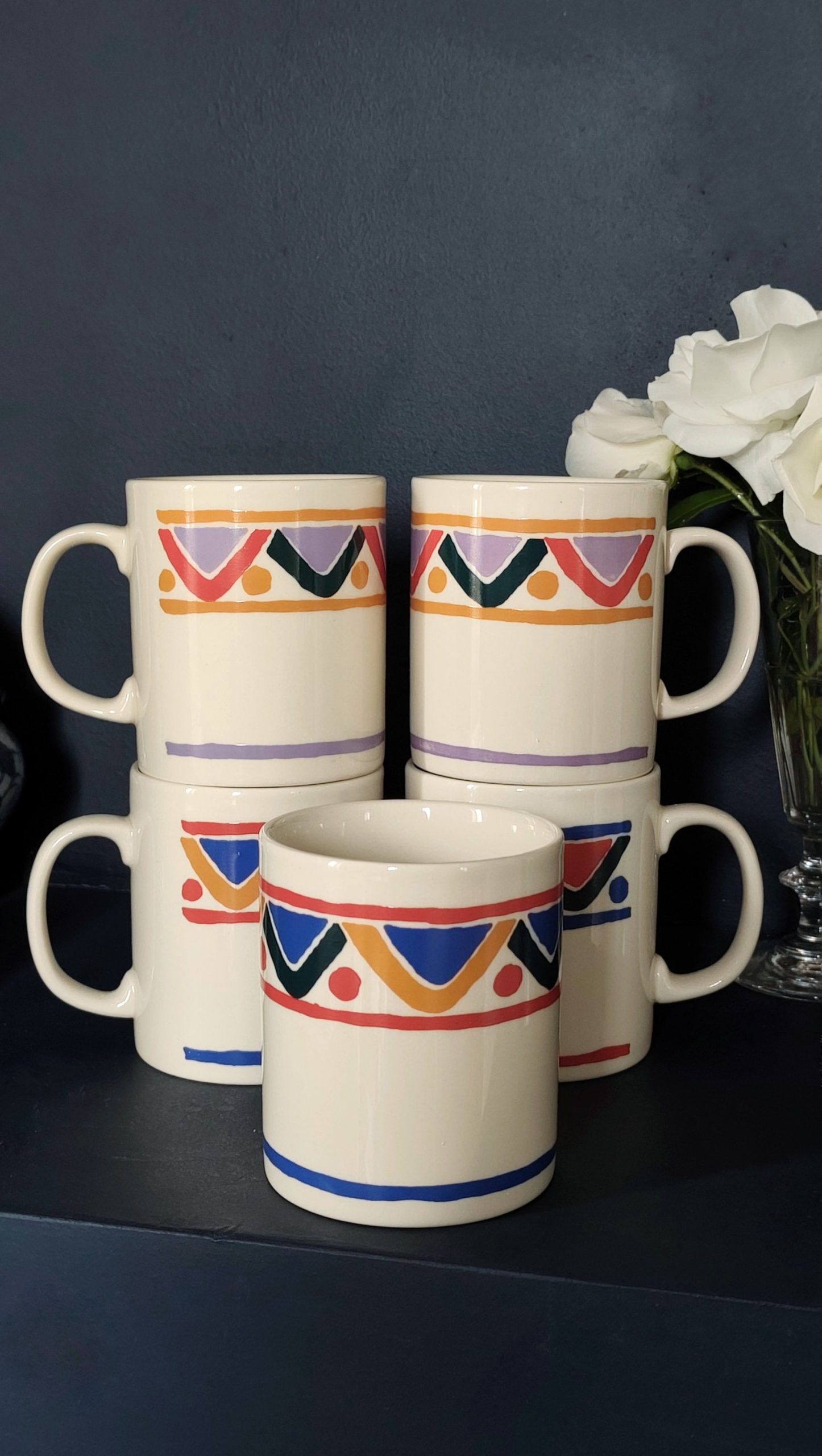 Lot de 5 mugs Mobil
