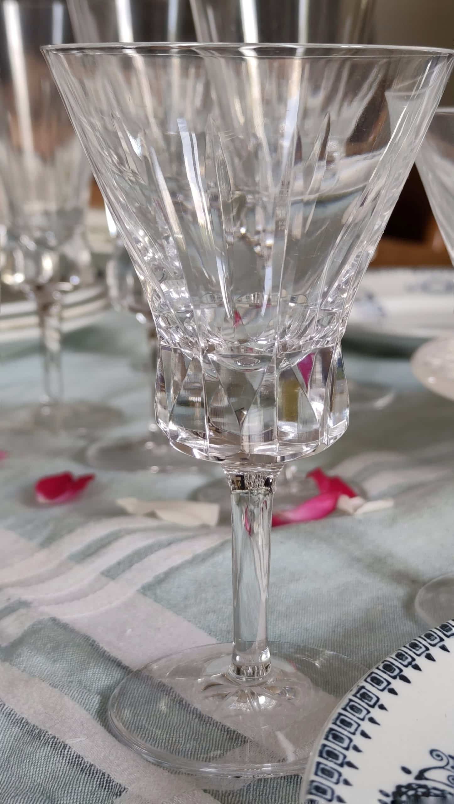 Service 12 pièces vin blanc et vin rouge, cristal de Bayel – Image 6