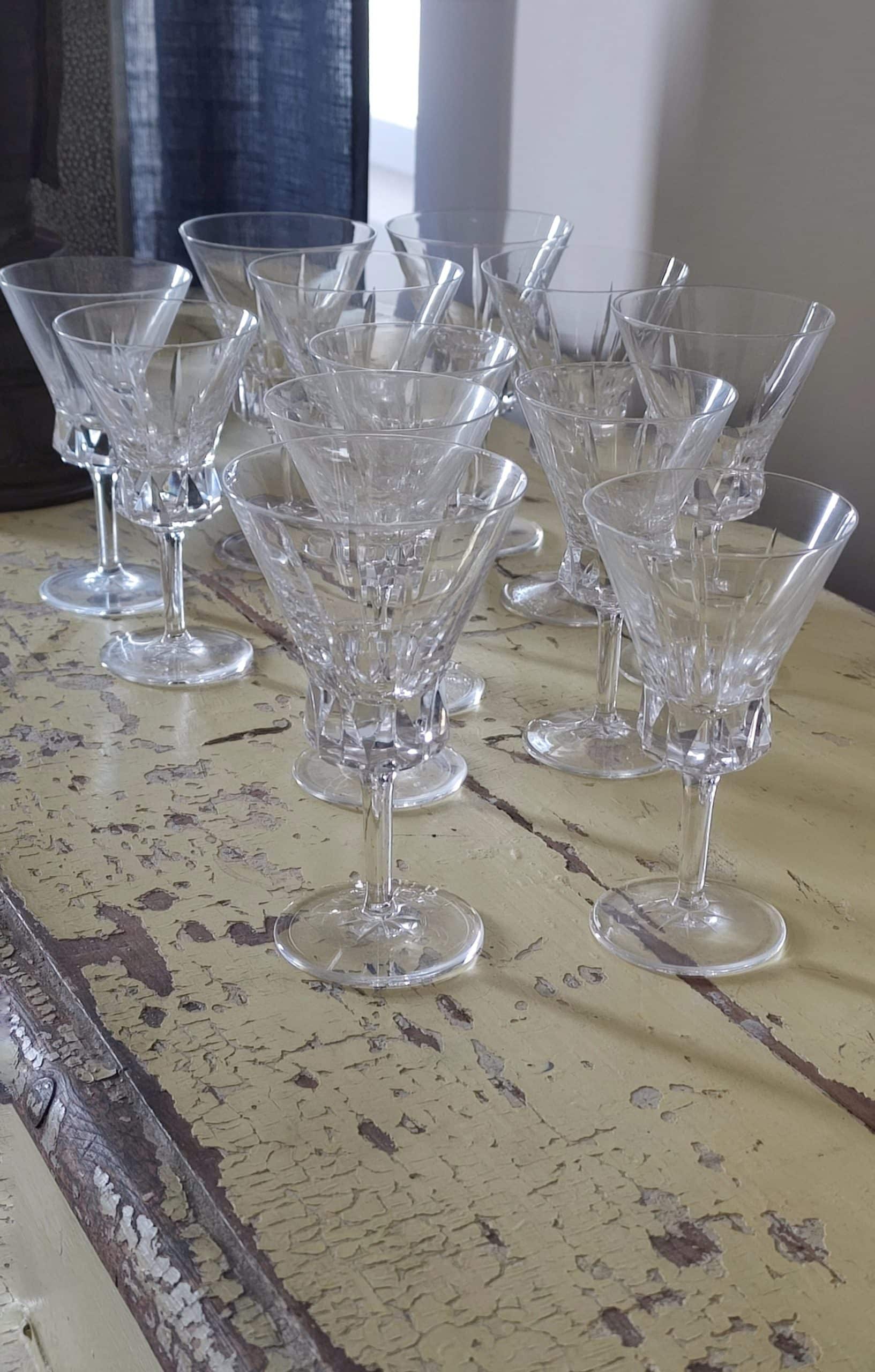 Service 12 pièces vin blanc et vin rouge, cristal de Bayel – Image 4