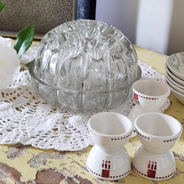 Réservé - Très grand pique-fleurs en verre