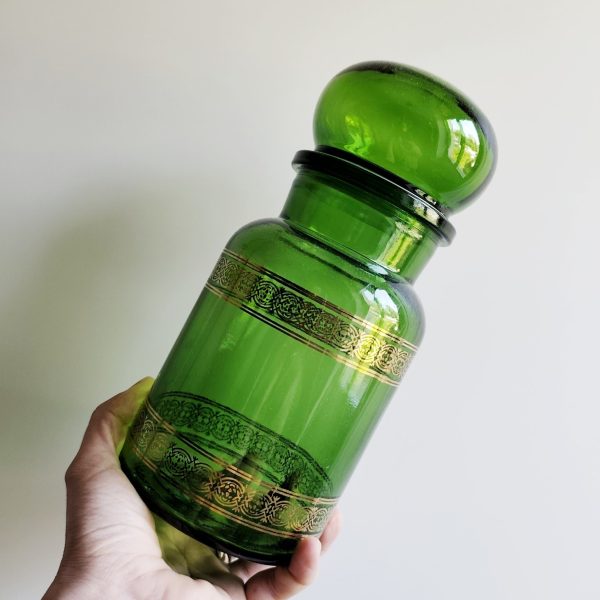Ancien pot en verre années 70-80
