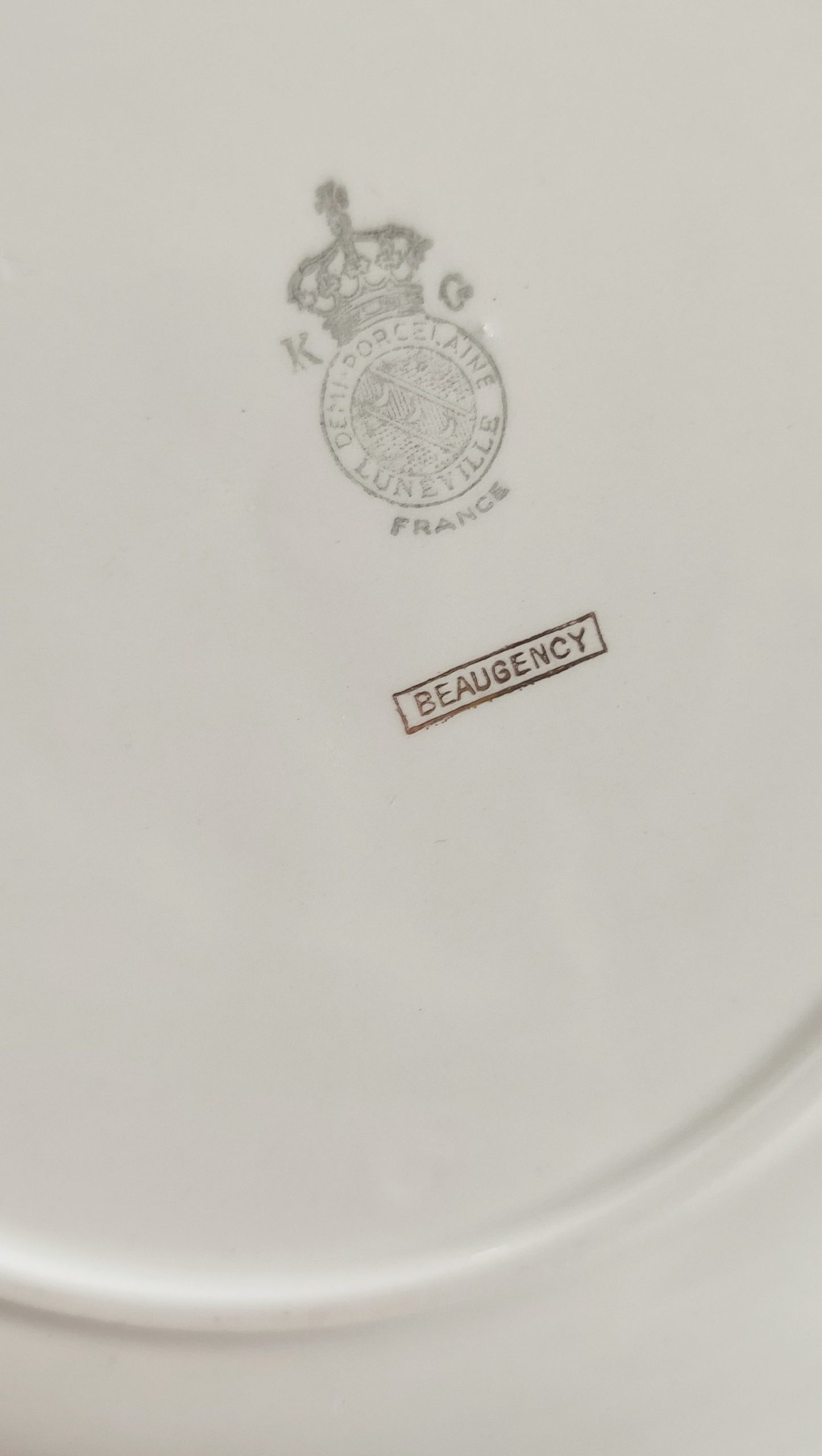 Lot de 6 assiettes plates vintage - Beaugency – Image 5