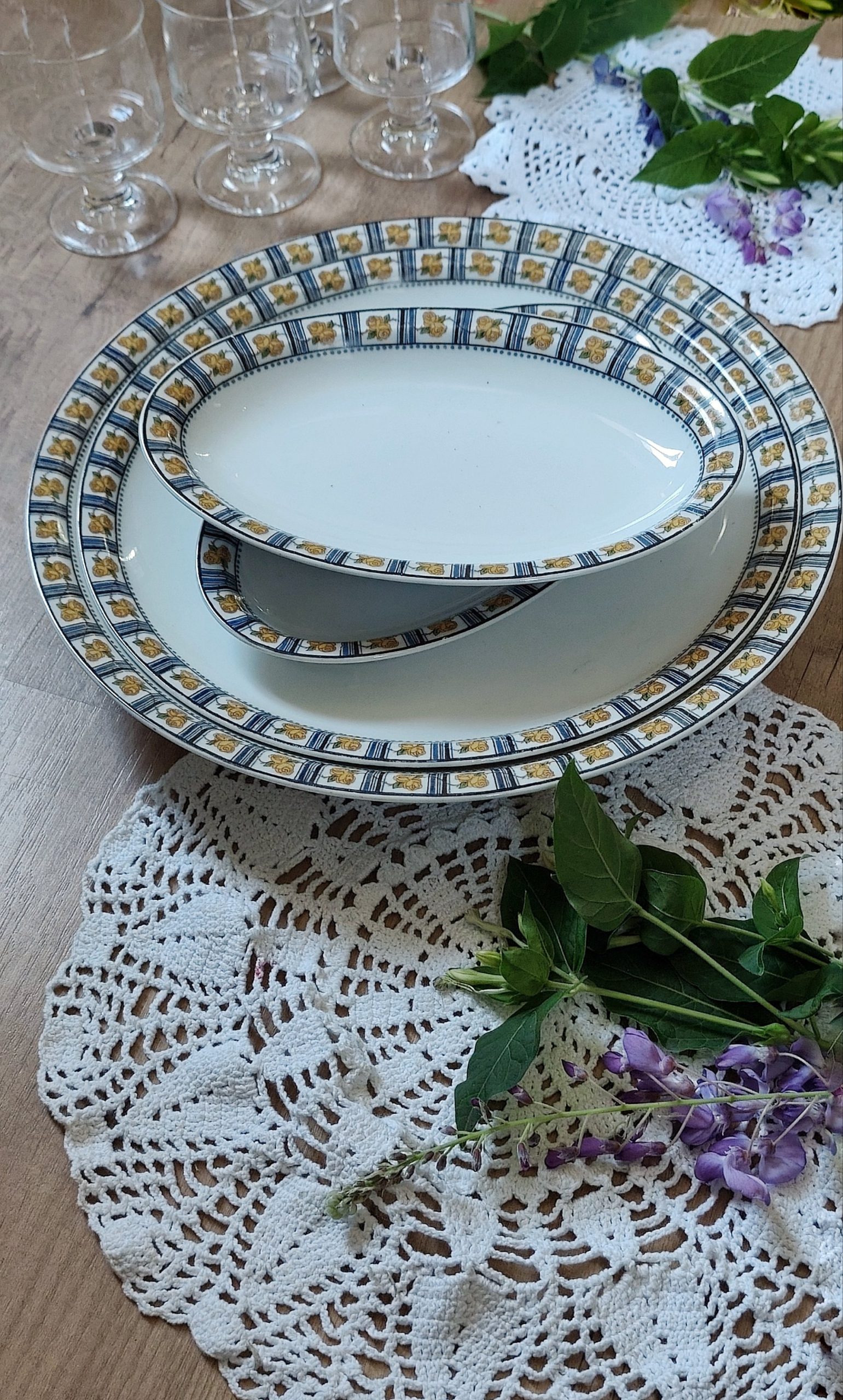 Ensemble de plats de prestige - Limoges Théodore Haviland