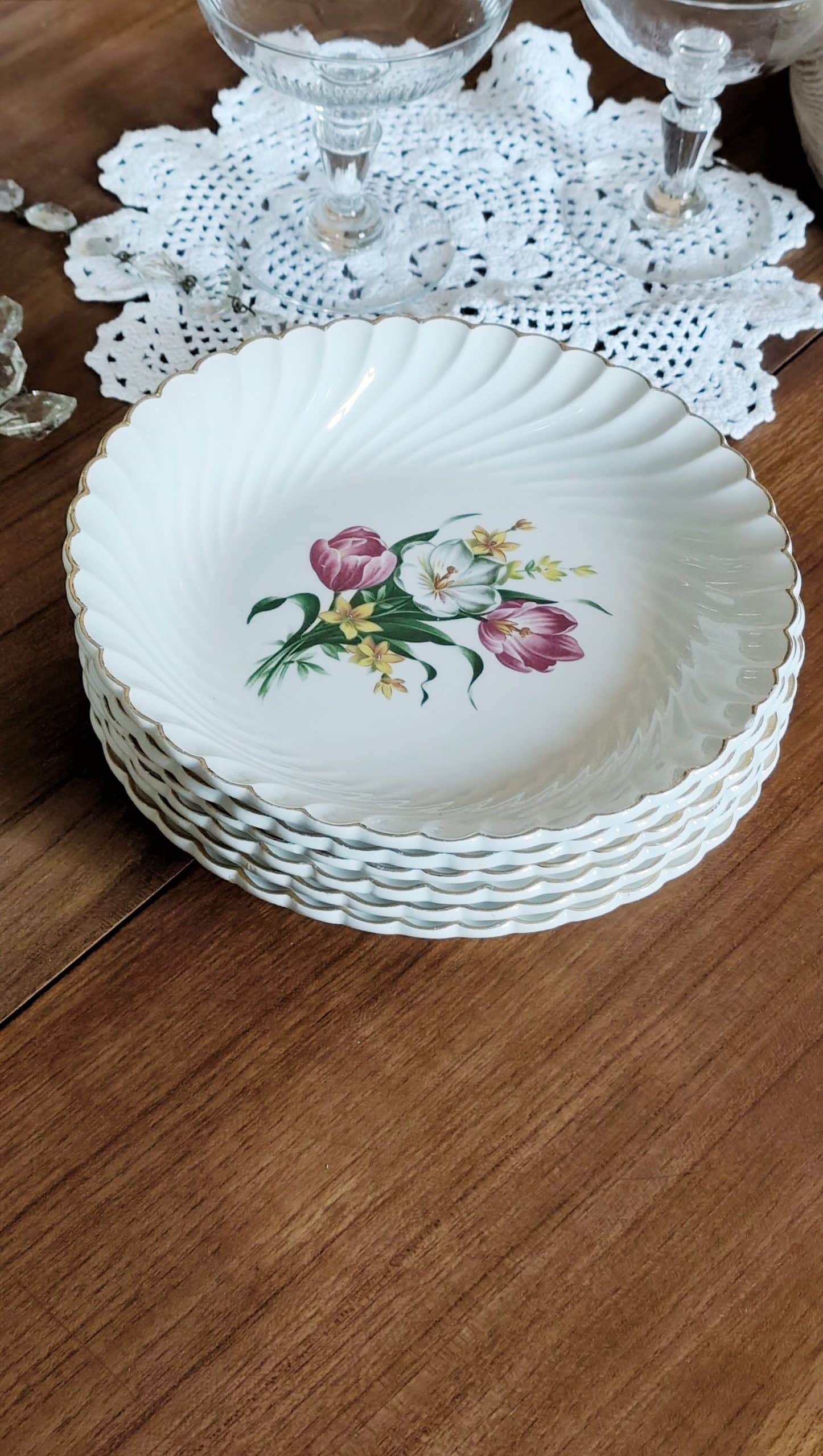 Lit de 6 petites assiettes/coupelles creuses – Image 4