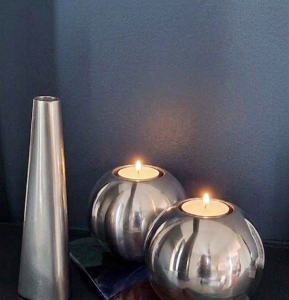 Lot de bougeoirs Ikea vintage