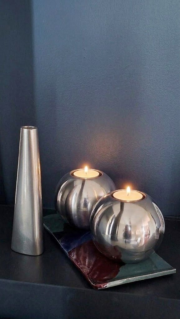 Lot de bougeoirs Ikea vintage