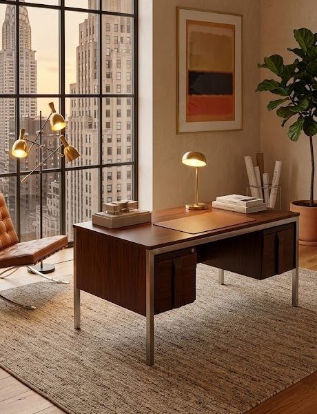 RARE : Bureau Jean Gillon en palissandre de Rio