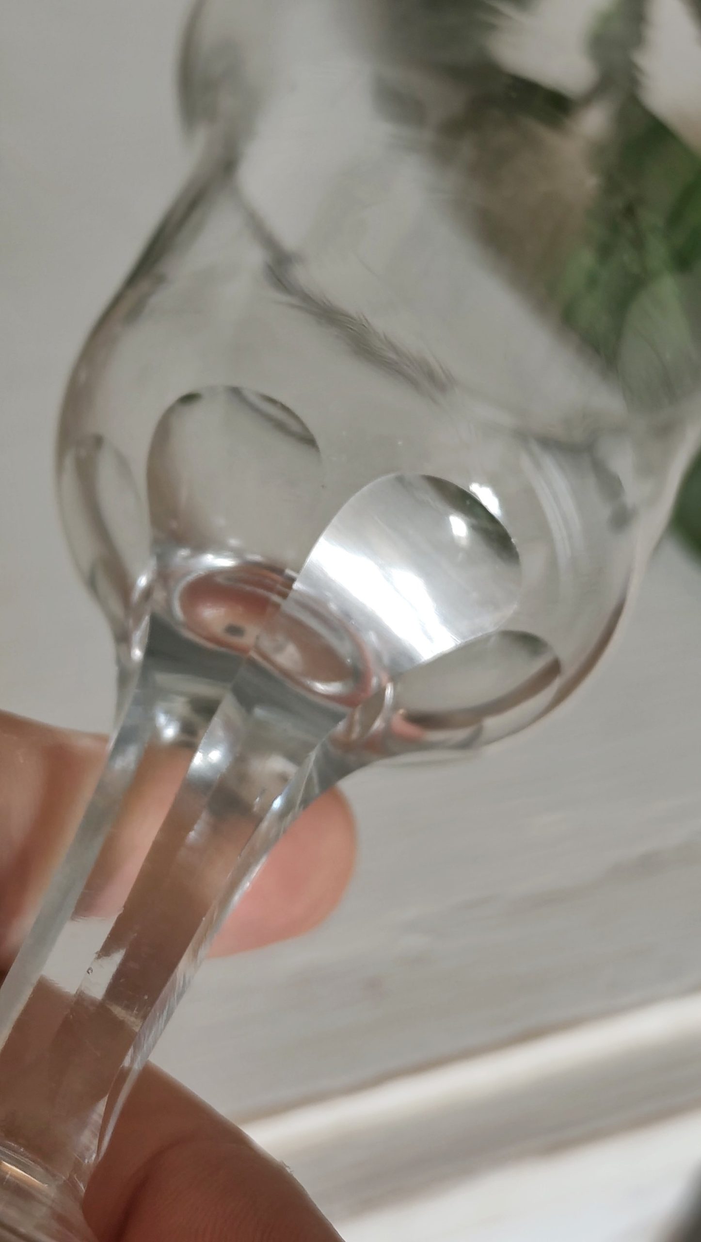 Série de 6 verres à porto en cristal soufflé tourné – Image 3